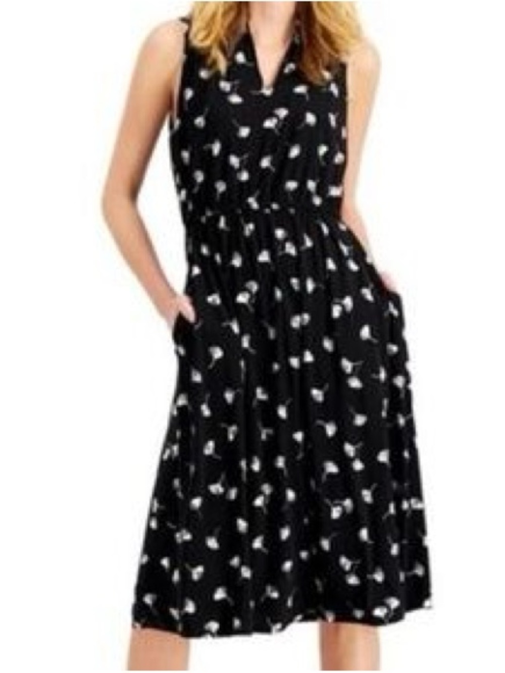 Anne Klein Floral Sleeveless Dress